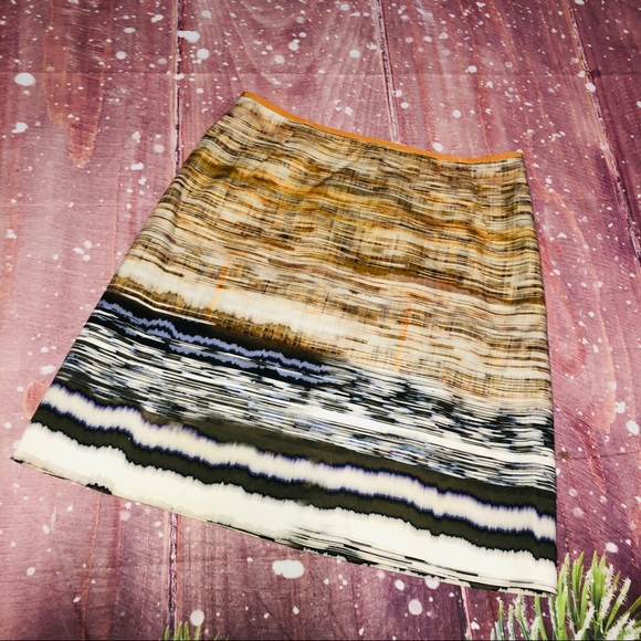 Elie Tahari Dresses & Skirts - Elie Tahari Multicolored Ombre Zip Down Mini Skirt